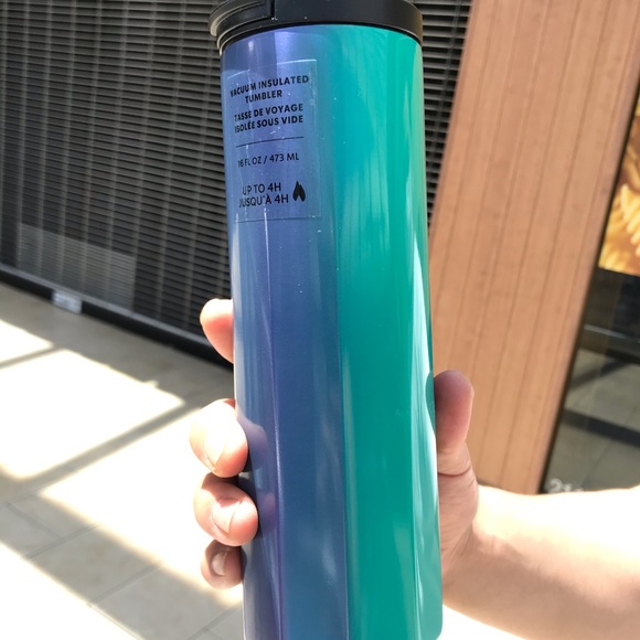Starbucks Other - NWT Starbucks Ombré Green Blue Decagon Tumbler